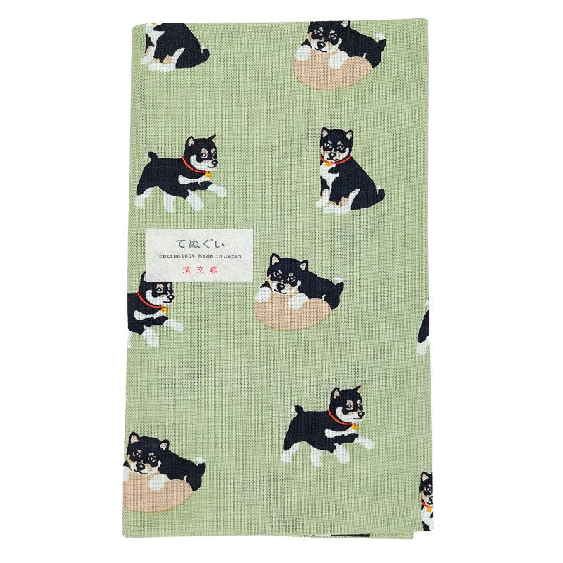 Japanse Tenugui Kuro Shiba