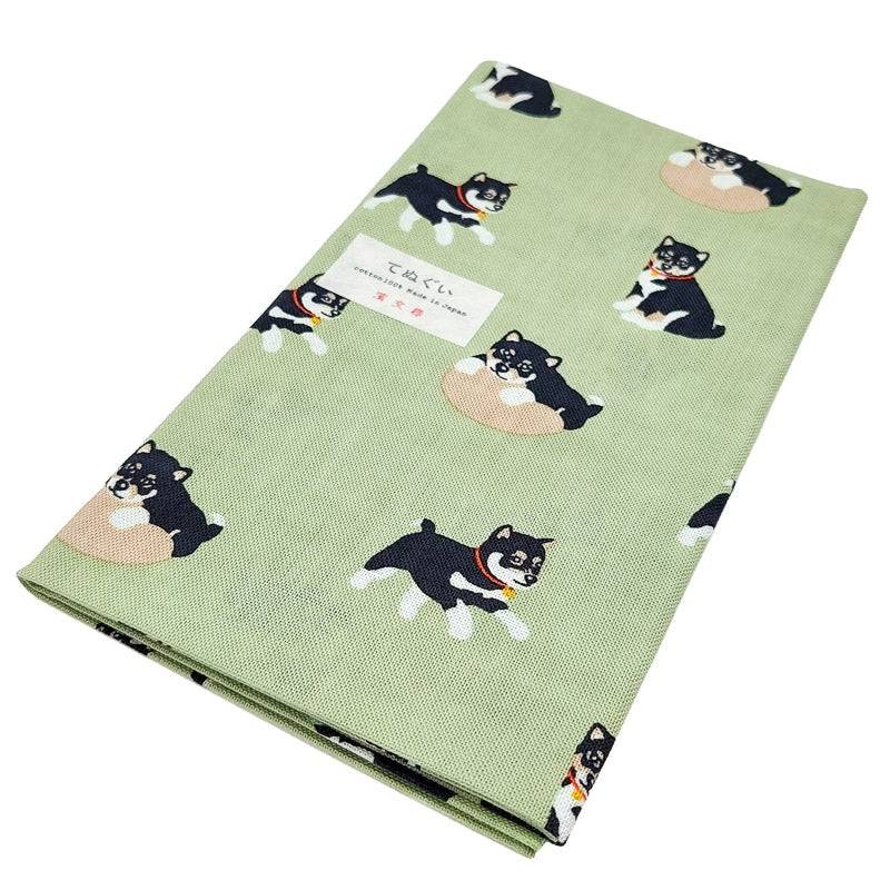 Japanse Tenugui Kuro Shiba