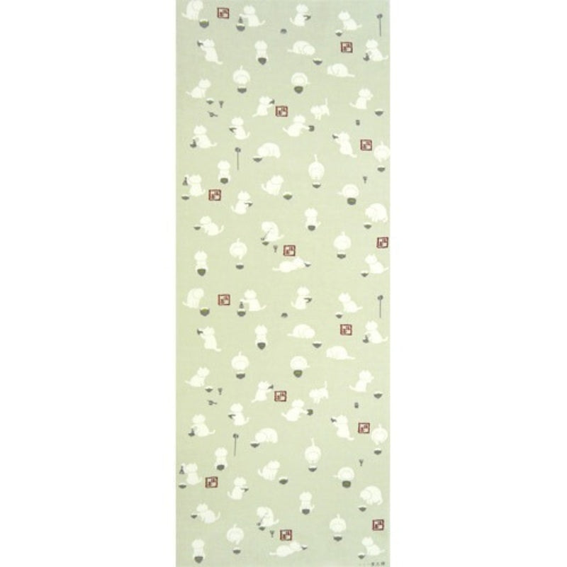 Tenugui Japanse Matcha Kat