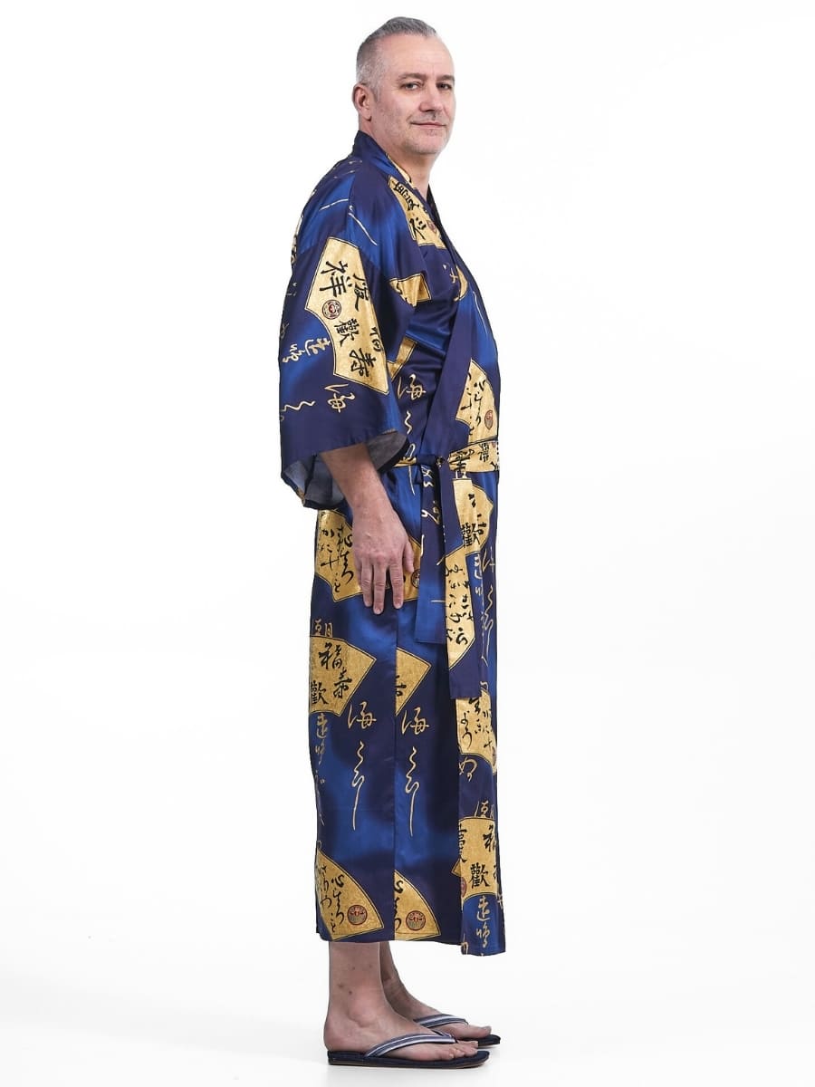 Japanse Kimono Heren -  Sensu Goud