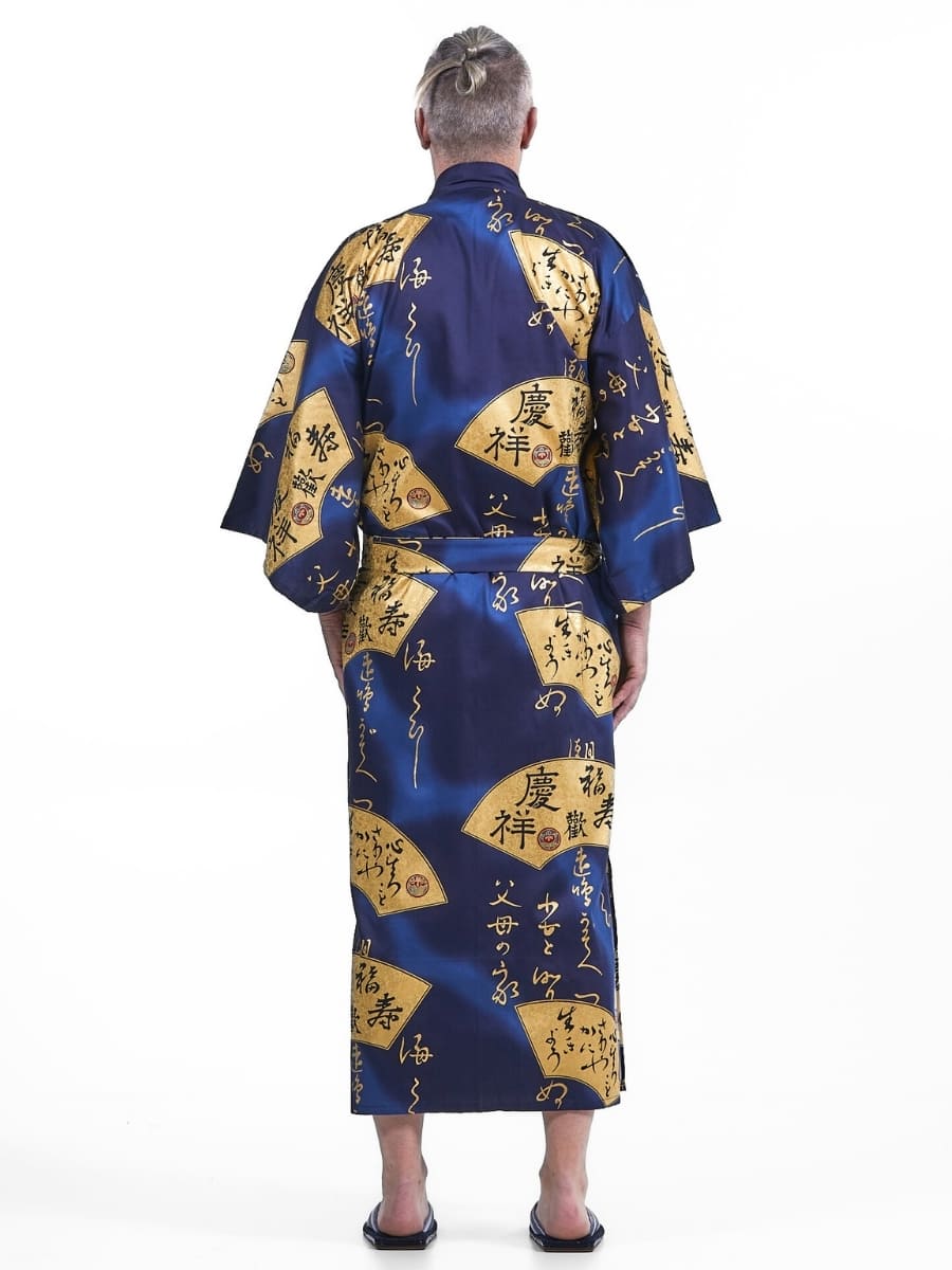 Japanse Kimono Heren -  Sensu Goud