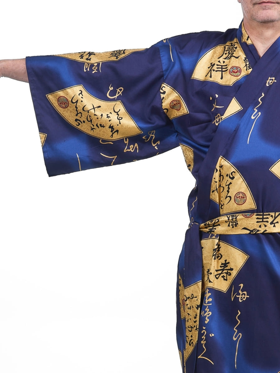 Japanse Kimono Heren -  Sensu Goud