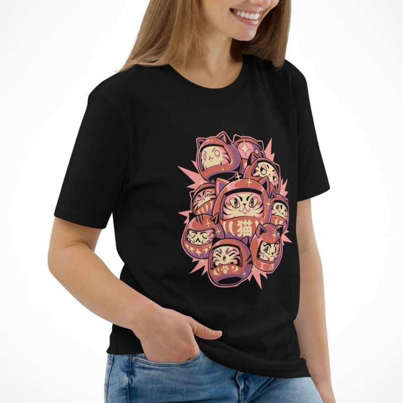 Japans T-Shirt - Daruma Kat