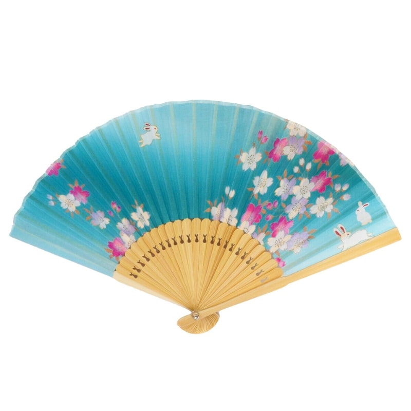 Japanse Waaier - Usagi Turquoise
