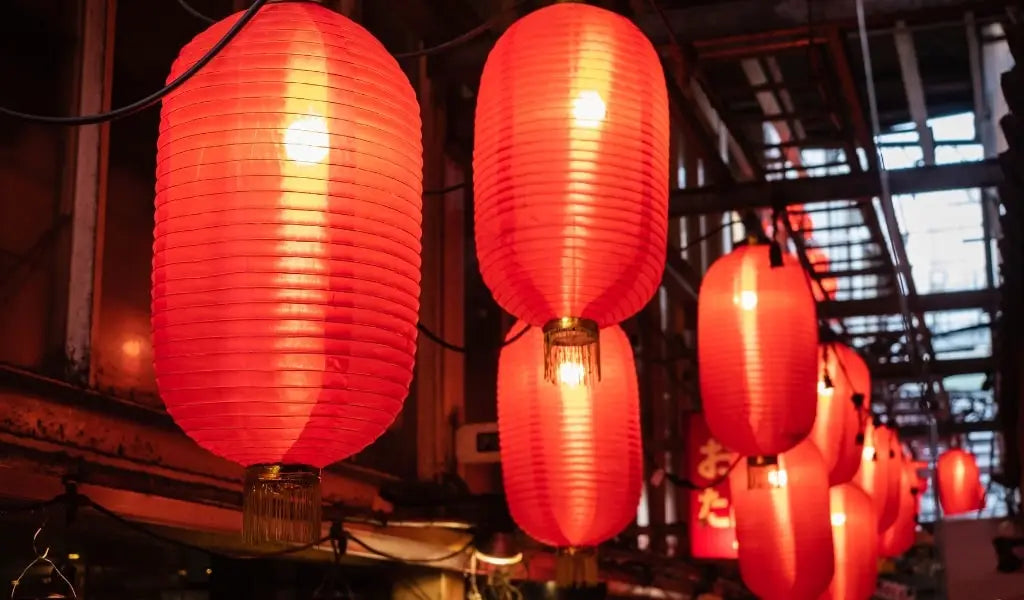 Japanse lampion decoratie