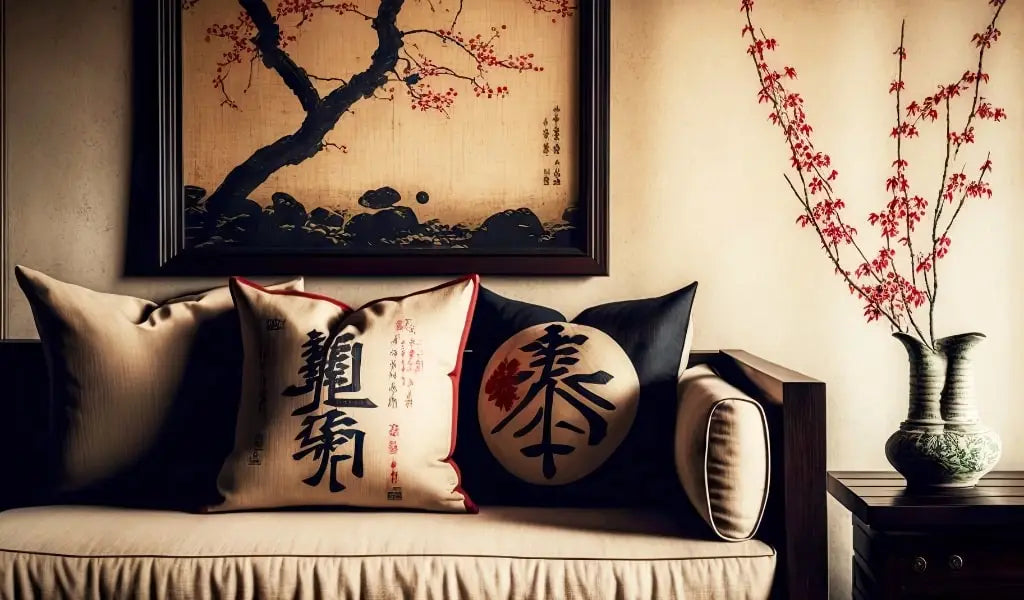 Japanse kussenversiering