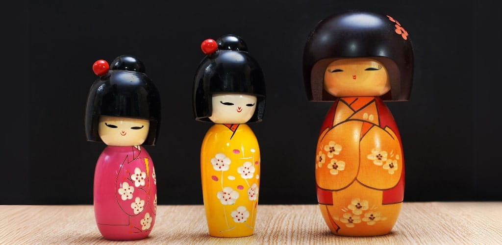 Japans gelukssymbool Kokeshi