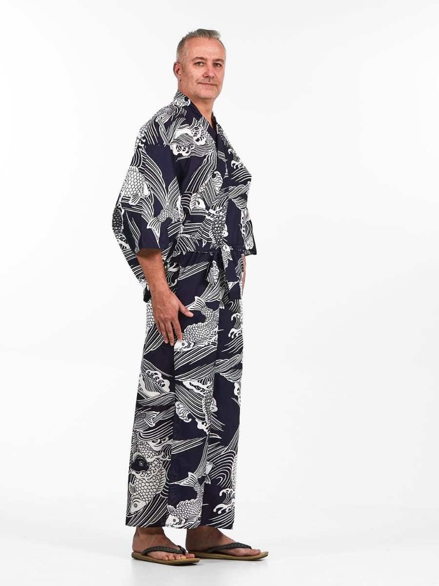 Kimono Yukata Heren - Koi Karper