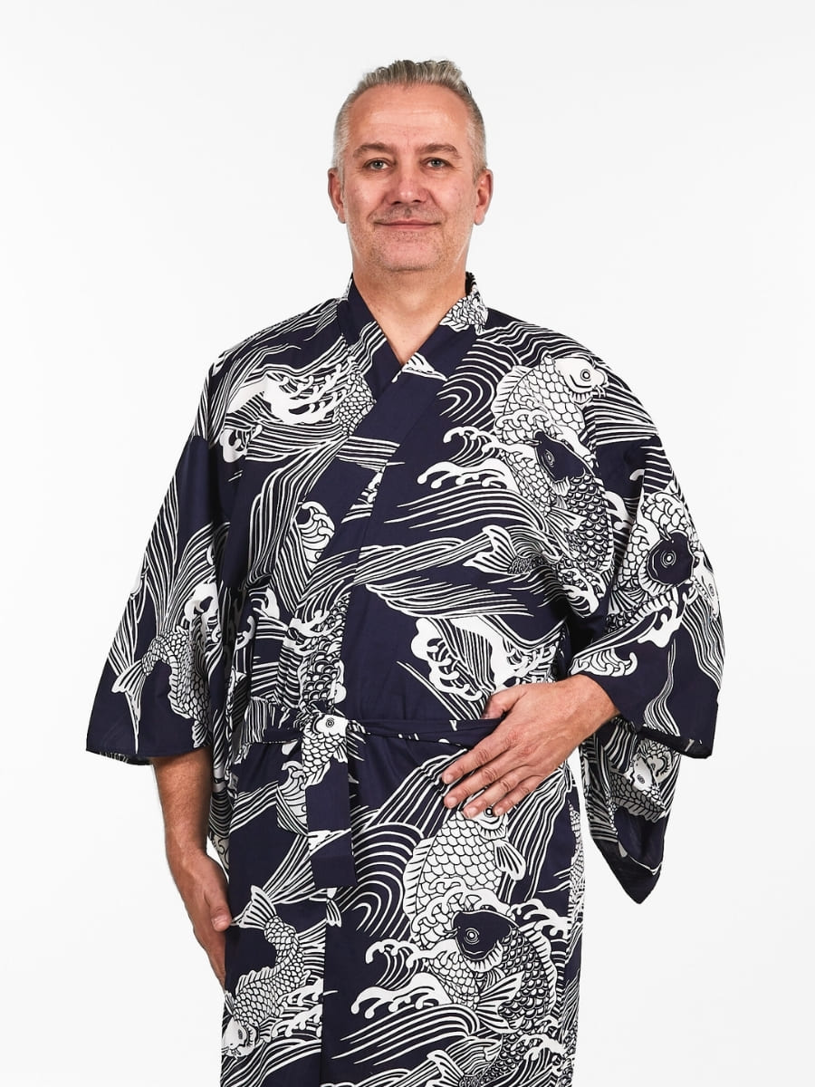 Kimono Yukata Heren - Koi Karper