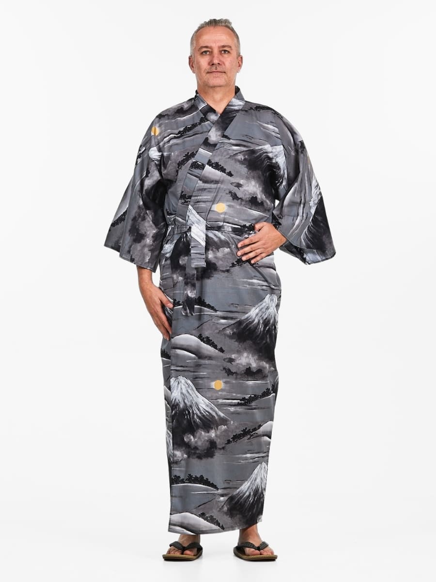 Kimono Yukata Heren - Berg Fuji