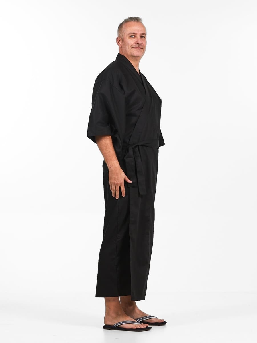 Japanse Kimono Heren - Zwart