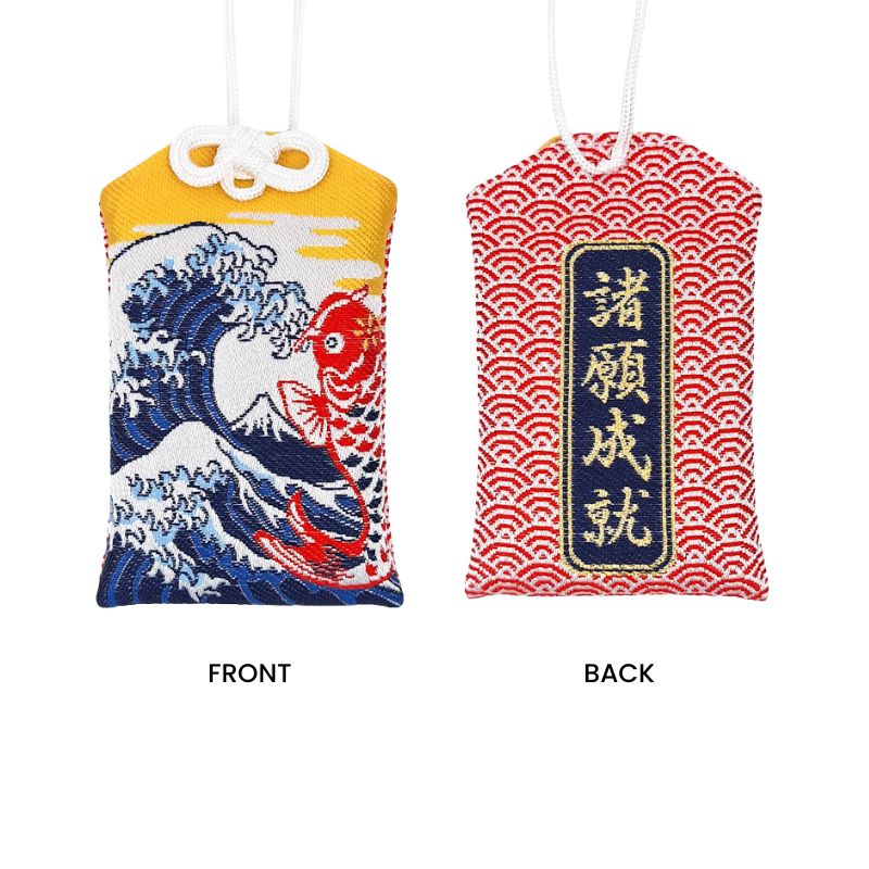 Omamori Charm – Grote Golf van Kanagawa