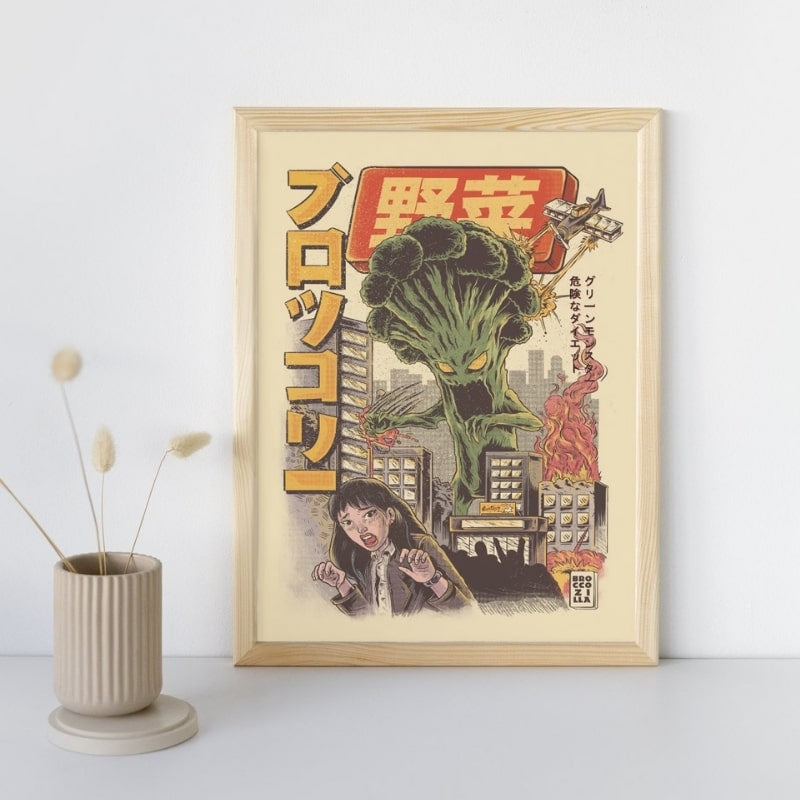 Broccozilla Japanse poster - A3