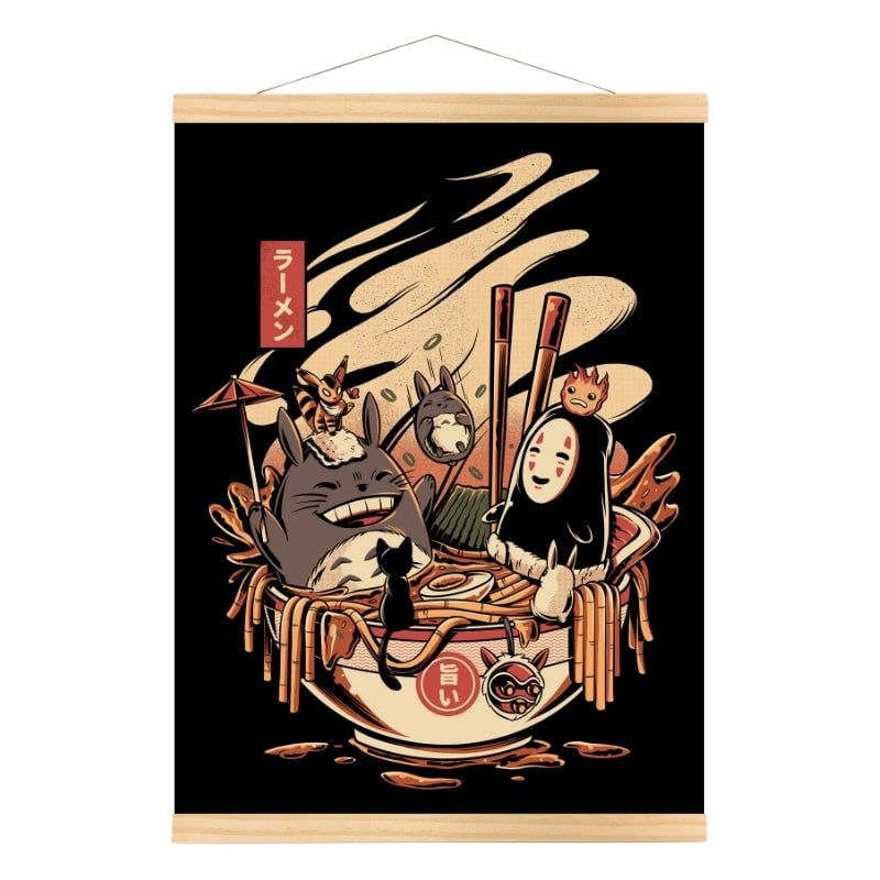 Japanse Ghibli Ramen poster - A3