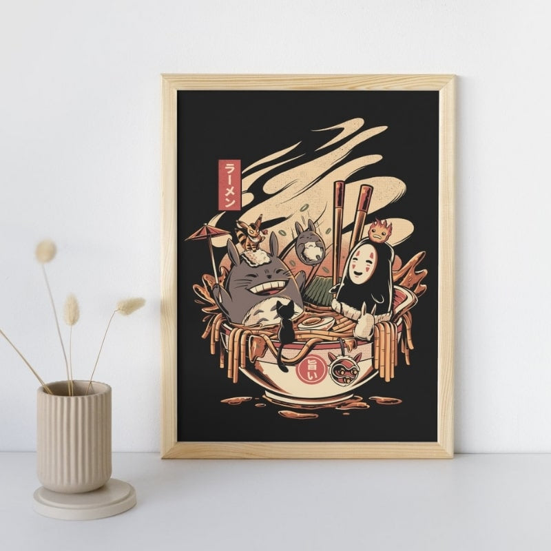 Japanse Ghibli Ramen poster - A3