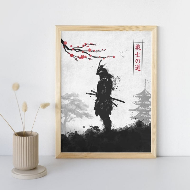 Japanse Samoerai krijger poster - A3