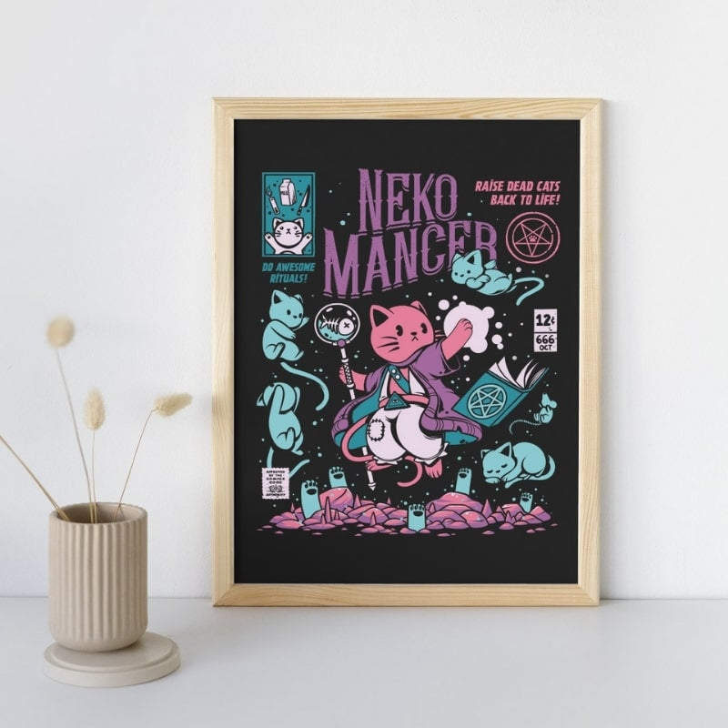 Japanse poster van Nekomancer - A3