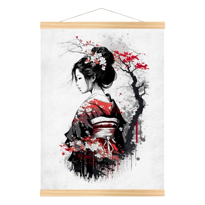 Japanse poster Nostalgie van een Geisha - A3