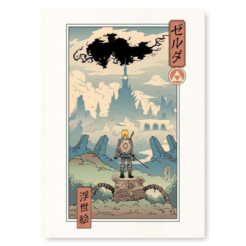 Affiche Japonaise Ukiyo-e La Légende - A3