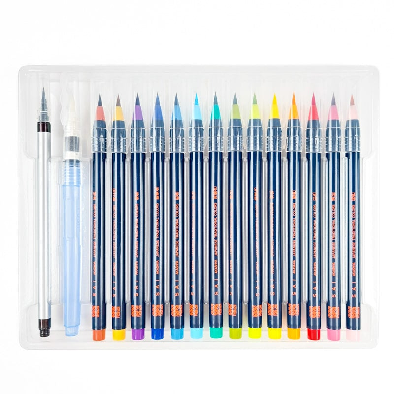 Aquarel Pennen en Penseel Set
