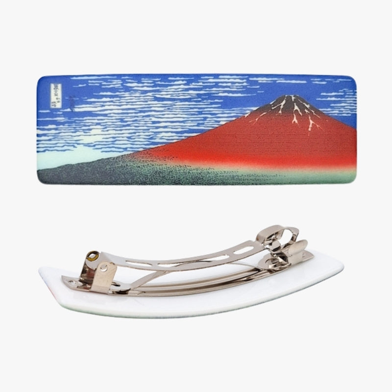 Japanse haarspeld Mount Fuji Rood