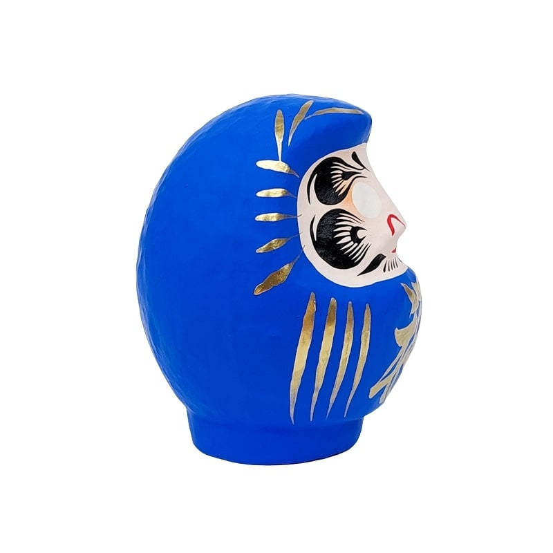 Blauwe Japanse Daruma - 9 tot 15 cm