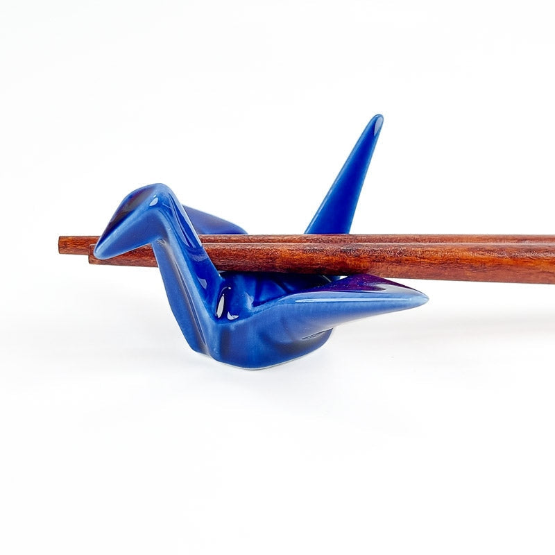 Blauwe Origami Eetstokjes Steun