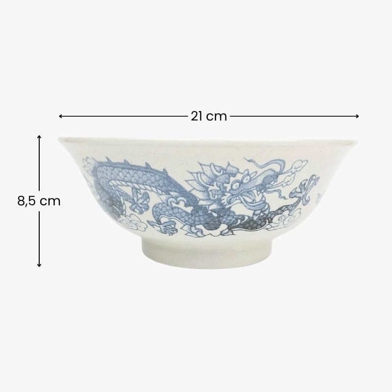 Witte Japanse Ramen Kom