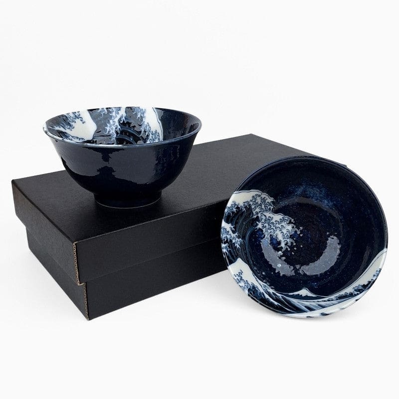 Coffret 2 Petits Bols Japonais Kanagawa