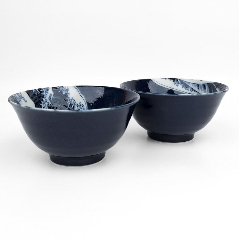 Coffret 2 Petits Bols Japonais Kanagawa
