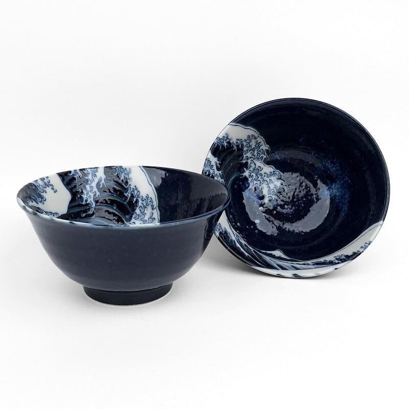 Coffret 2 Petits Bols Japonais Kanagawa