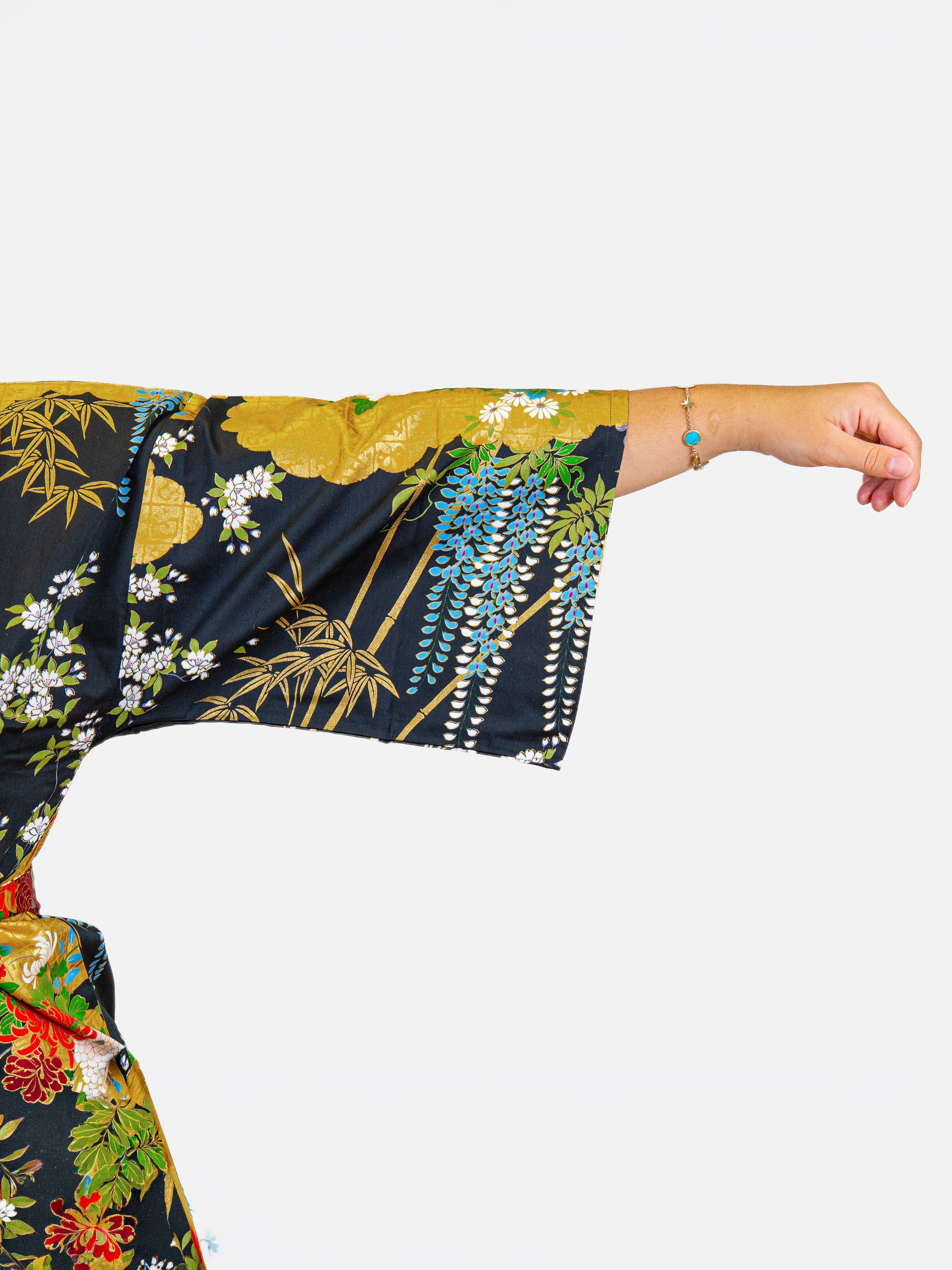 Dames Happi-kimono – Gouden Botan