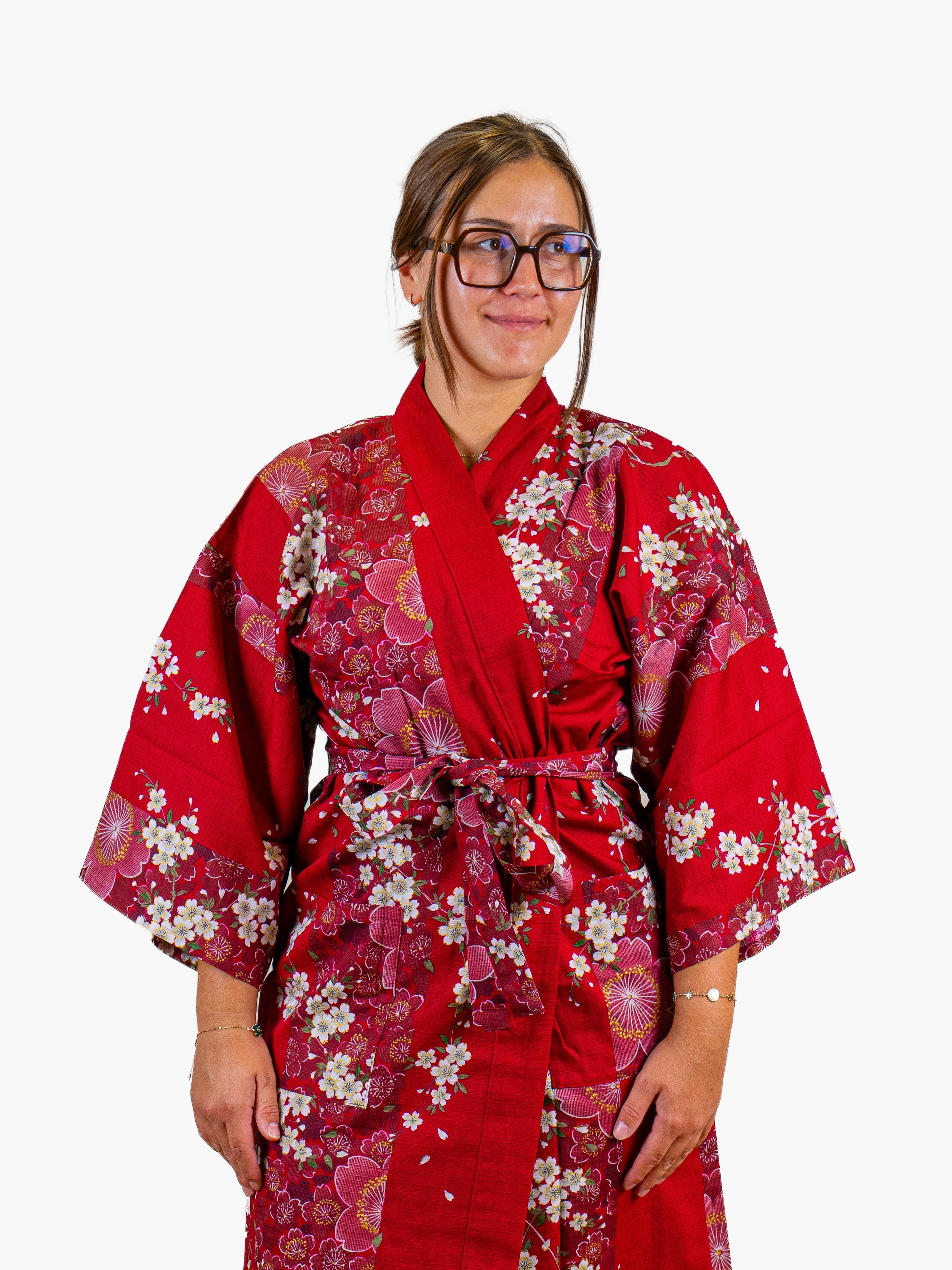 Dames Happi-kimono – Rode Sakura