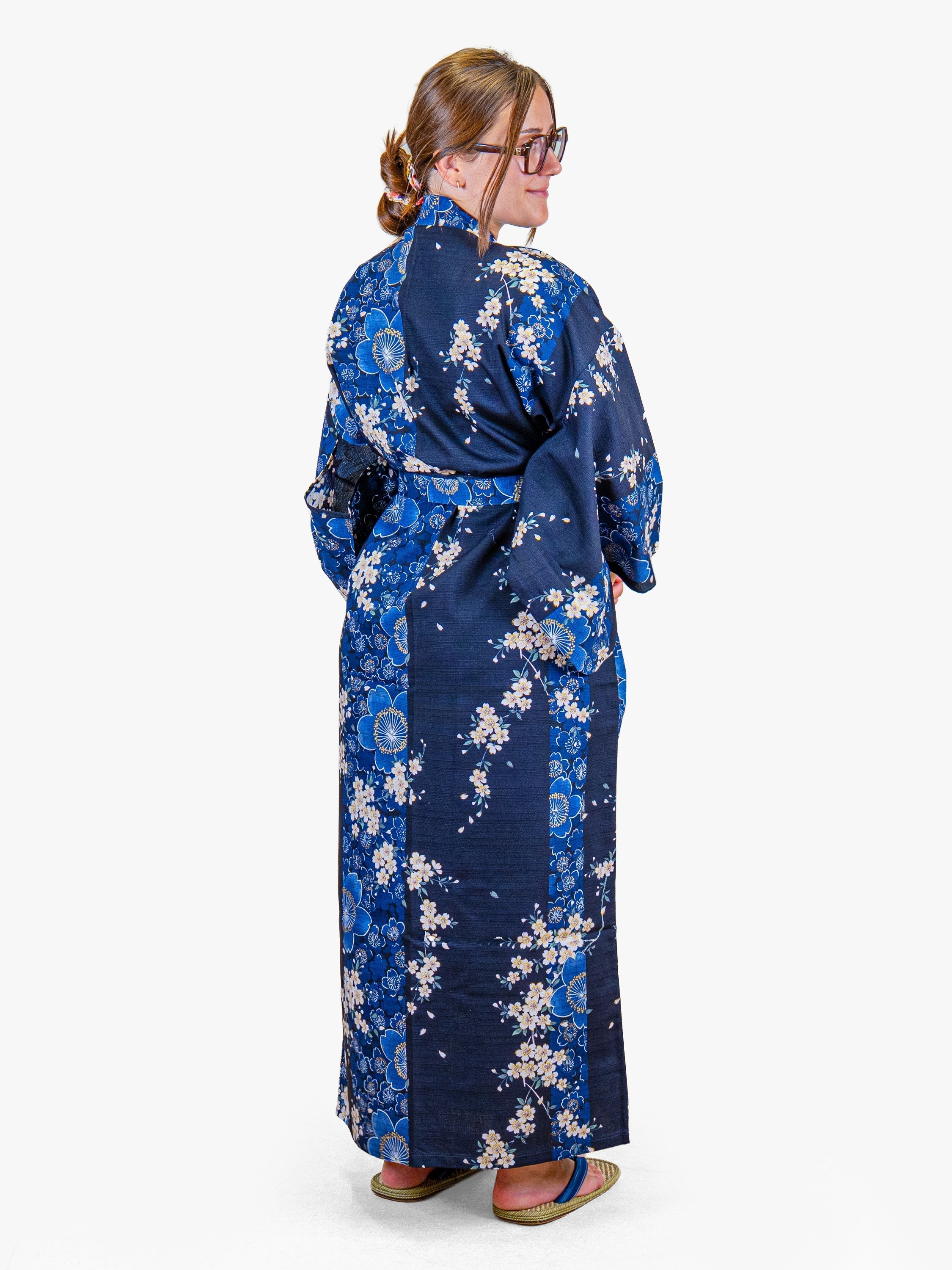 Dames Japanse Kimono – Blauwe Sakura