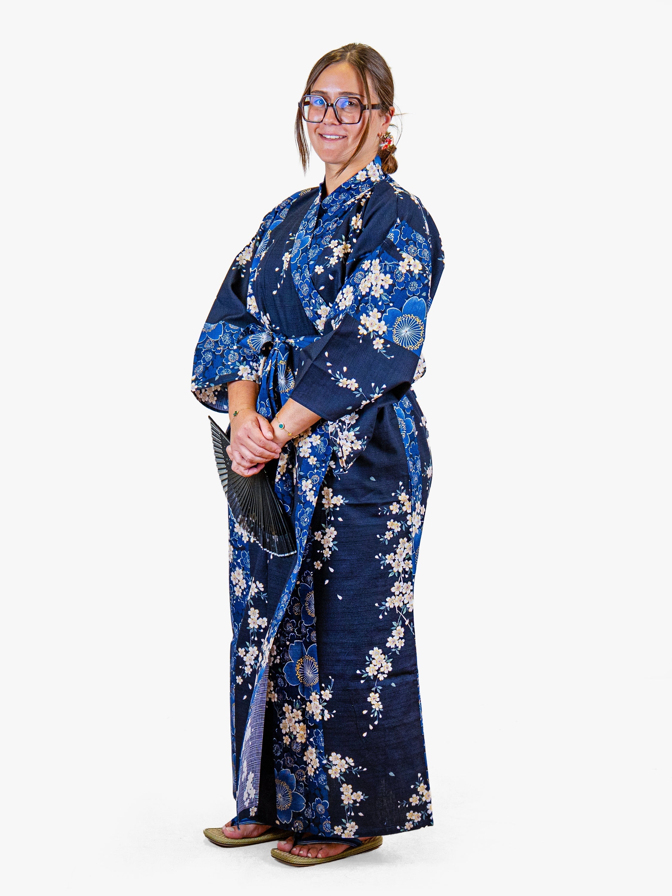 Dames Japanse Kimono – Blauwe Sakura