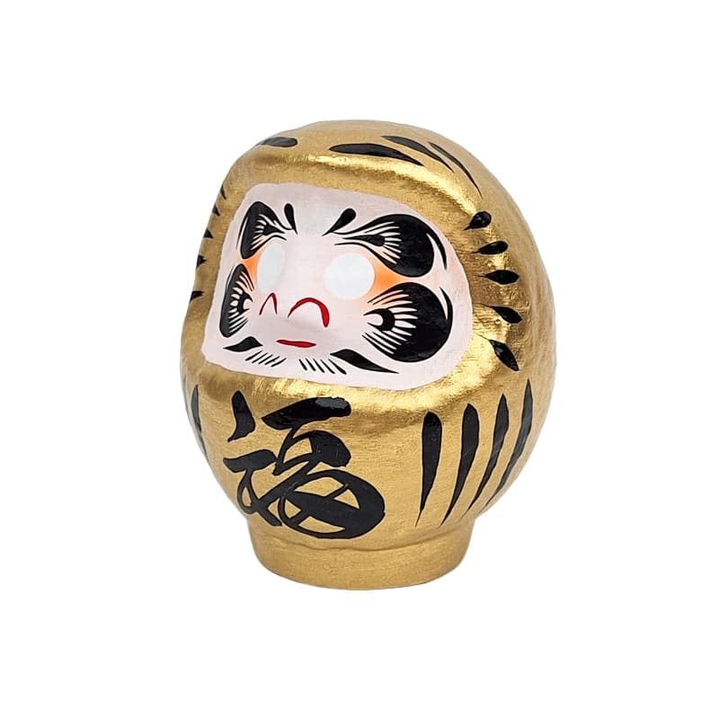 Daruma Japonais Doré - 9 à 15 cm