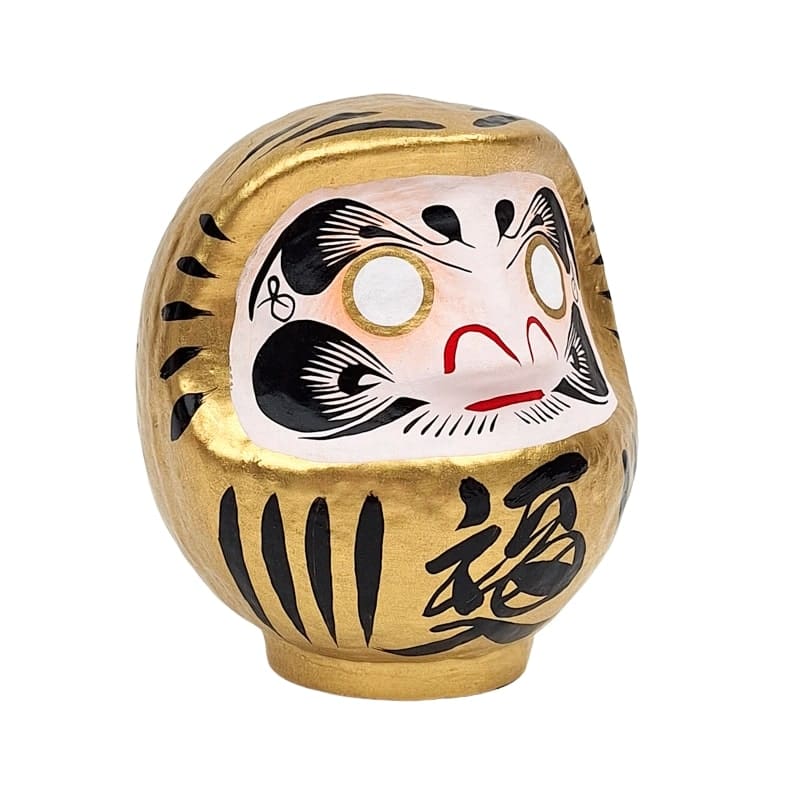 Daruma Japonais Doré - 9 à 15 cm