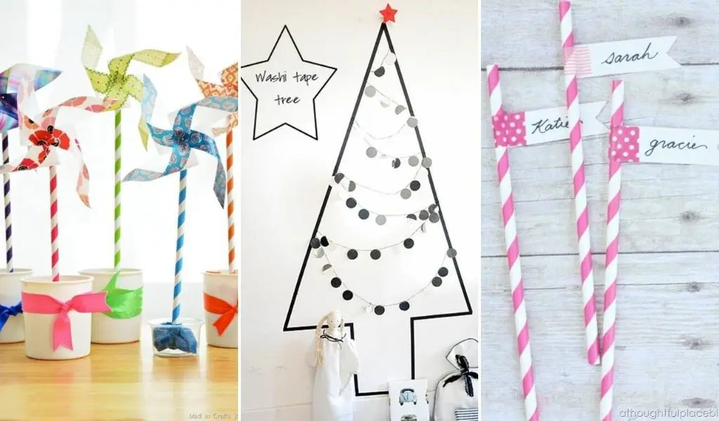 feestdecoratie met washi tape