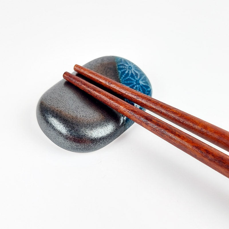 Eetstokjes Houder Keramiek - Blauw