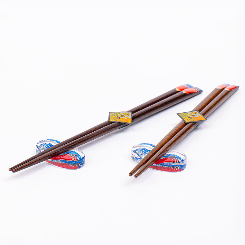 Eetstokjes Set Fuji Rood met Houdertjes