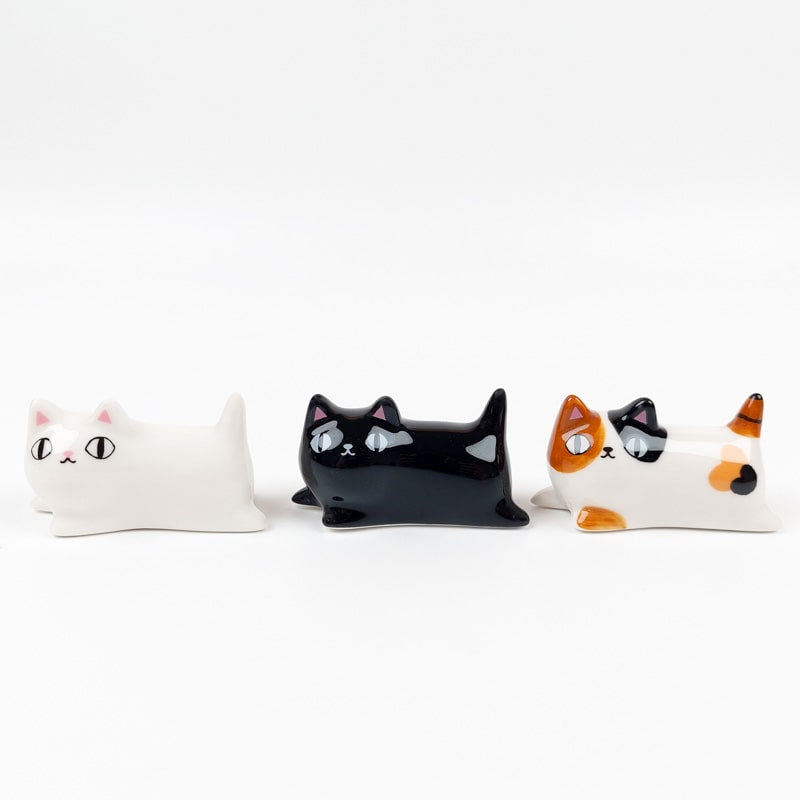 Eetstokjeshouder Set - Three Cats