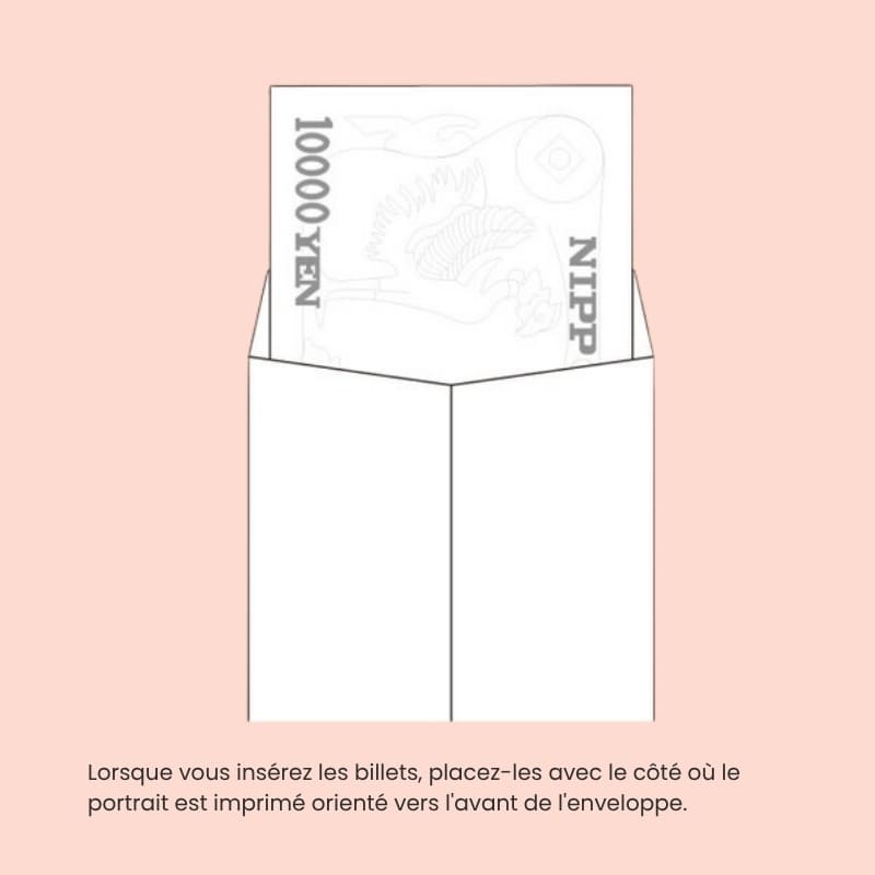 Japanse Shugi-bukuro Roze Gebloemde Envelop