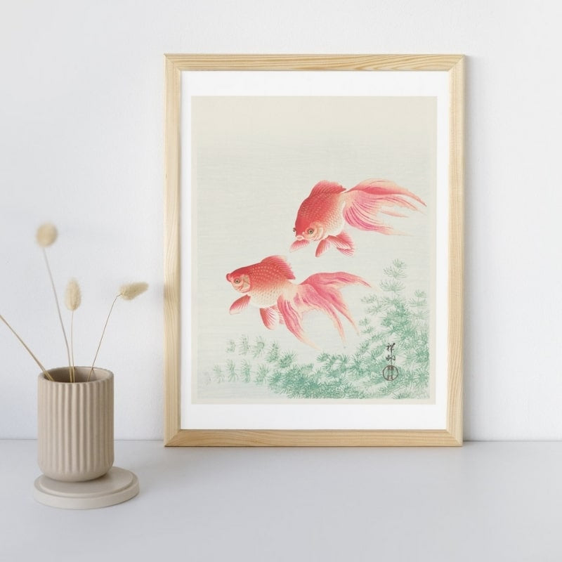 Japanse Goudvis Print - A3