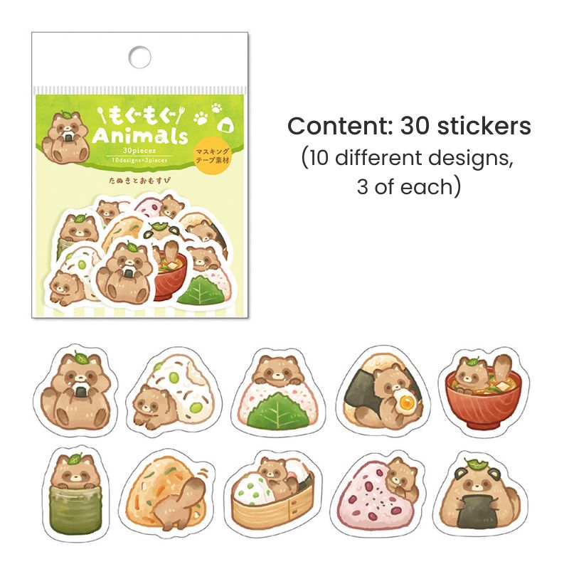 Flake-Stickers – Kawaii Tanuki