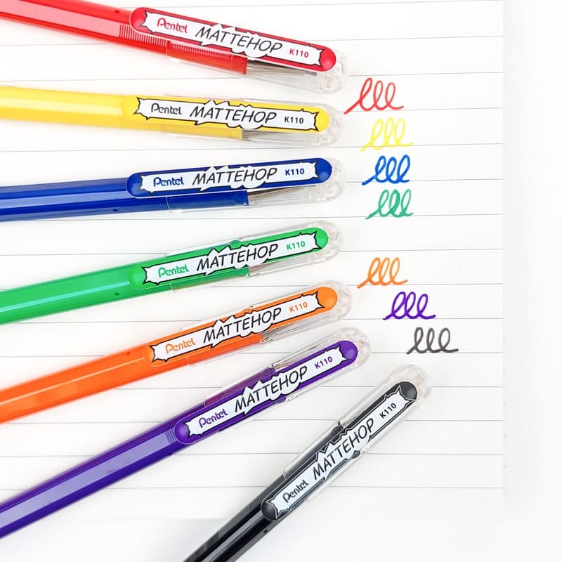 Gel Pennen Set - Pentel Mattehop - Original