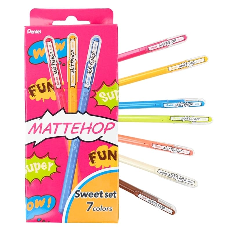 Gel Pennen Set - Pentel Mattehop - Sweet