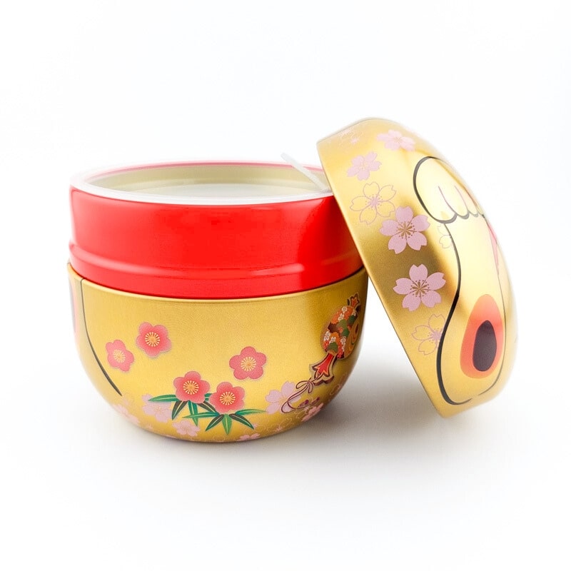 Gouden Metalen Theebus - Maneki Neko