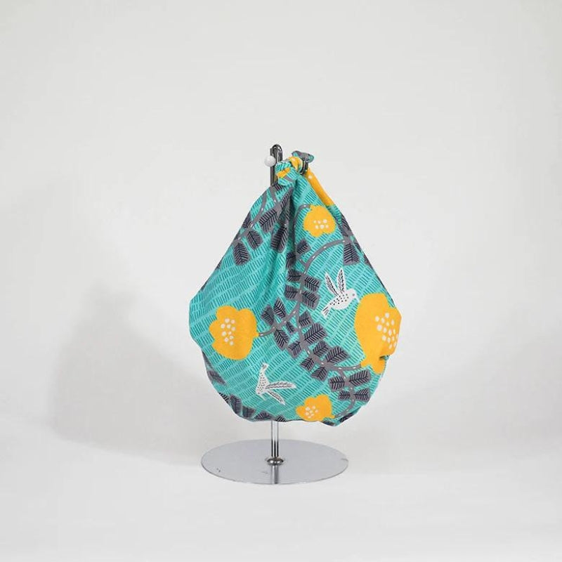 Groene Furoshiki - Kolibries - 70x70 cm
