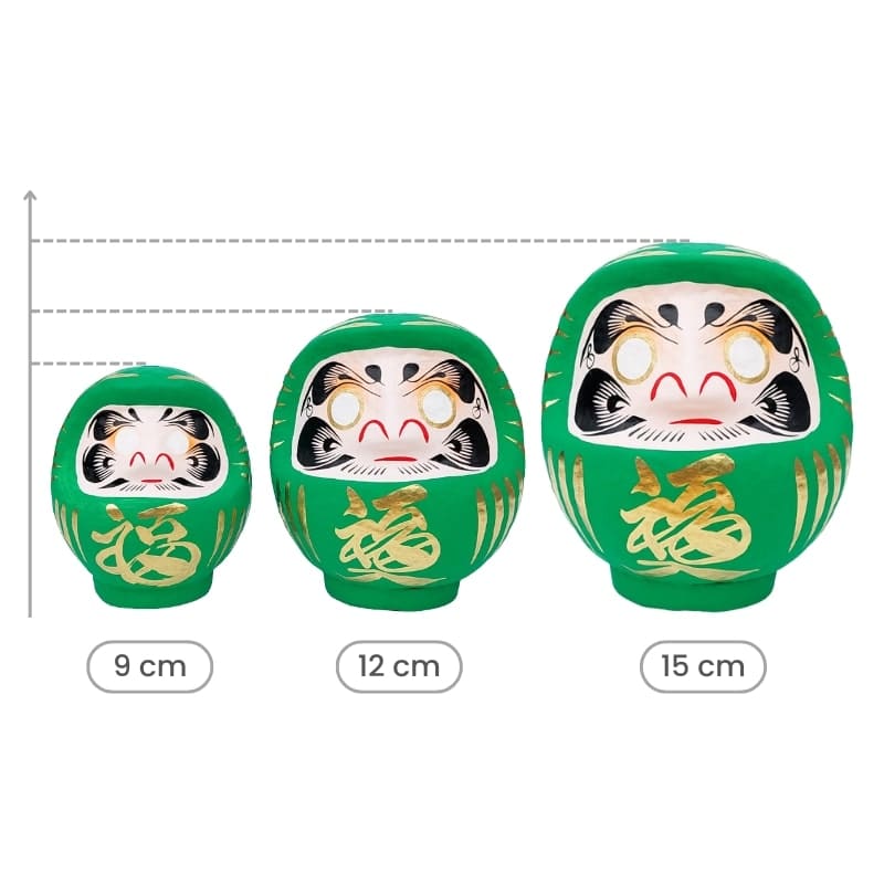 Groene Japanse Daruma