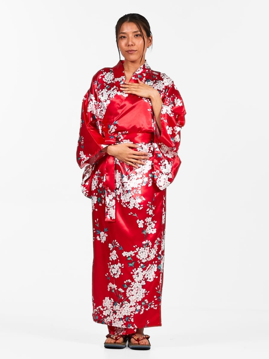 Happi Kimono Dames - Kersenbloesem One Size